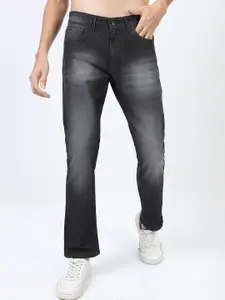 KETCH Men Black Straight Fit Heavy Fade Stretchable Jeans