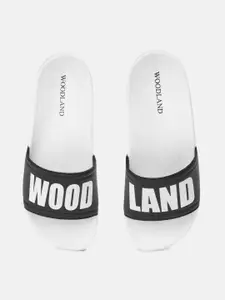 Woodland Men Brand Logo Printed Sliders