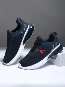 IMPAKTO Men Navy Blue Breathable Mesh Running Non-Marking Shoes