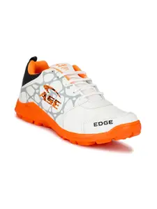 ASE Men Orange Cricket Non-Marking Sports Shoes