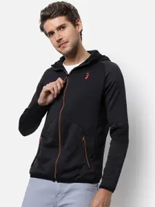 Campus Sutra Men Black Sporty Jacket