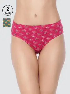 Dollar Missy Pack of 2 Deep Printed Inner Elasticated Hipster Panty MMBB-121P#R3#S2-IE-PO2