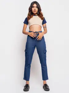 FREAKINS Women Blue Slim Fit High-Rise Jeans