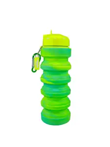 Smily Kiddos Kids Green Solid Silicone Sipper Water Bottle
