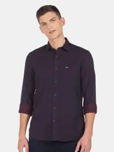 Arrow Sport Men Purple Slim Fit Cotton Casual Shirt