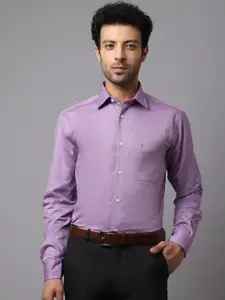 Cantabil Men Purple Formal Shirt