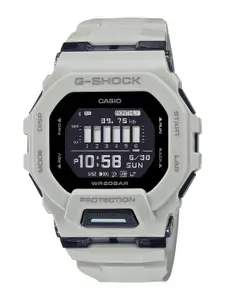 CASIO Men G-Shock GBD-200UU-9DR Digital Dial White Resin Strap Watch G1248