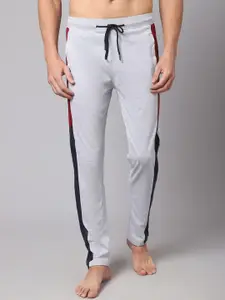 Cantabil Men Grey Regular Fit Solid Cotton Track Pants