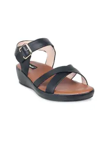Sherrif Shoes Women Black Comfort Sandals