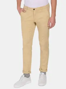 Arrow Sport Men Brown Slim Fit Low-Rise Trousers