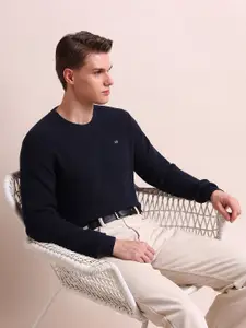 Arrow Sport Men Blue Pullover Sweater