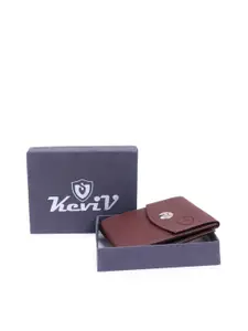 Keviv Men Brown Artificial Leather Two Fold Wallet