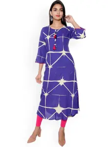 SUTI Women Blue Printed Kurta