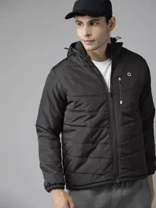 PROWL by Tiger Shroff Men Black Solid Padded Jacket
