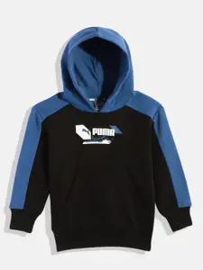 Puma Boys Regular Fit Alpha Hooded Sweatshirt