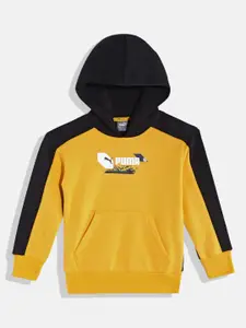 Puma Boys Brand Logo Print Detail Alpha Regular Fit Hoodie Sweatshirt