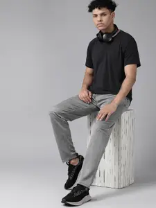 PROWL by Tiger Shroff Men Grey Melange Solid Regular Fit Track Pants
