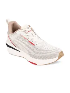 Campus Men Off White Mesh Running  Sports Shoes