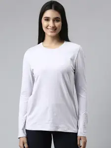 Enamor Women Solid Stretch Cotton Lounge T-shirts