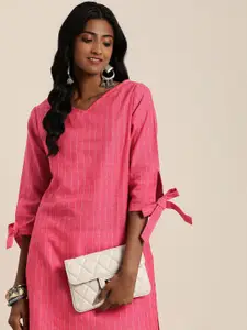 Taavi Woven Legacy Checked Pure Cotton Kurta