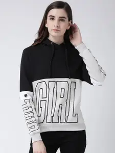 Club York Women Black Printed Sweatshirt