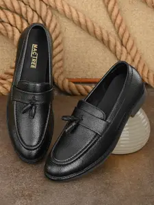 Mactree Men Black Solid Formal Slip-On-Shoes