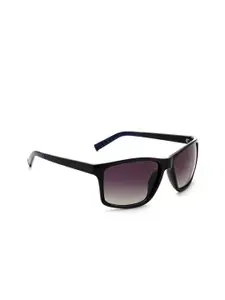 Nautica Men Purple Lens & Black Square Sunglasses with Polarised and UV Protected Lens