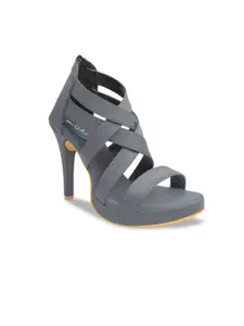 VALIOSAA Grey Stiletto Heels