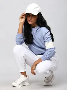 Hubberholme Women Blue Sweatshirt