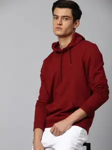 Dennis Lingo Men Red Hooded Sweatshirt