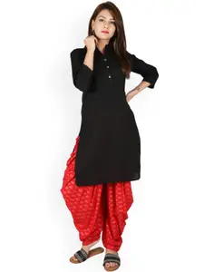 SUTI Women Black Solid Kurta