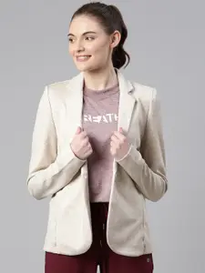 Enamor Women Dry Fit Stretch Cotton Single-Breasted Sporty Blazer