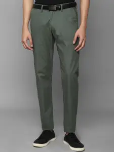 Allen Solly Men Olive Green Slim Fit Chinos Trousers