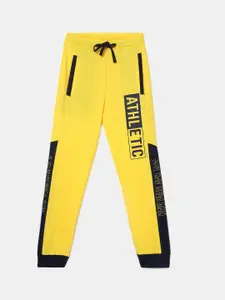 V-Mart Boys Yellow Printed Cotton Lounge Pant