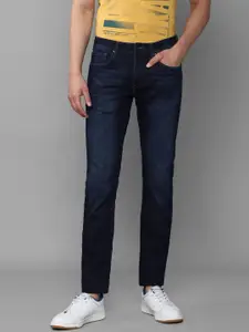 Louis Philippe Jeans Men Navy Blue Slim Fit Light Fade Jeans