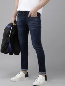 SPYKAR Men Blue Super Skinny Fit Low-Rise Light Fade Stretchable Jeans