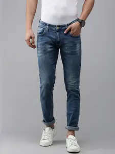SPYKAR Men Slim Fit Low-Rise Heavy Fade Stretchable Jeans