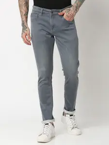 SPYKAR Men Super Low-Rise Slim Fit Light Fade Stretchable Jeans