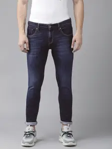 SPYKAR Men Kano Ankle Length Tapered Leg Slim Fit Light Fade Stretchable Jeans