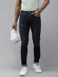 SPYKAR Men Slim Fit Low-Rise Light Fade Stretchable Jeans