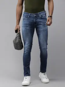 SPYKAR Men Super Skinny Fit Low-Rise Light Fade Stretchable Jeans