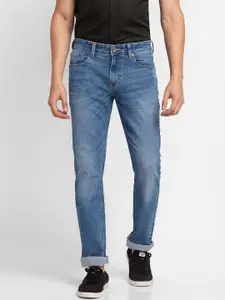 SPYKAR Men Comfort Straight Fit Light Fade Stretchable Jeans