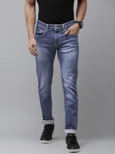 SPYKAR Men Skinny Slim Fit Low-Rise Heavy Fade Stretchable Jeans