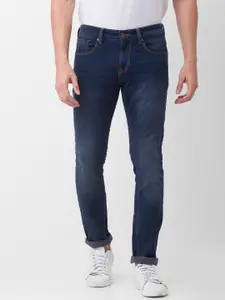 SPYKAR Men Slim Fit Low-Rise Light Fade Stretchable Jeans