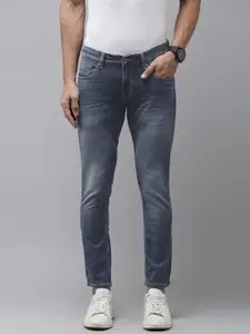 SPYKAR Men Kano Slim Fit Mid-Rise Light Fade Stretchable Jeans