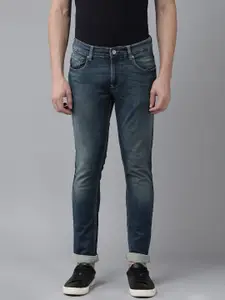 SPYKAR Men Slim Fit Low-Rise Heavy Fade Stretchable Jeans