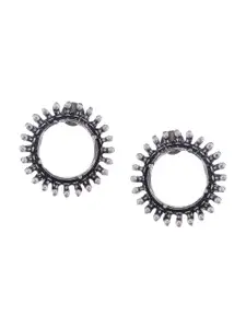 Silvermerc Designs Silver-Toned Classic Hoop Earrings