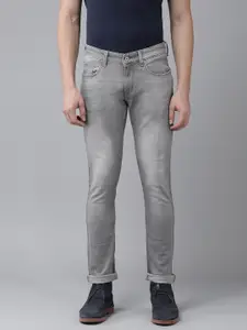 SPYKAR Men Slim Fit Low-Rise Light Fade Stretchable Jeans