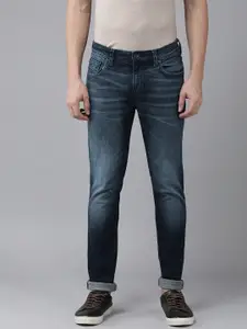 SPYKAR Men Skinny Fit Low-Rise Heavy Fade Stretchable Jeans