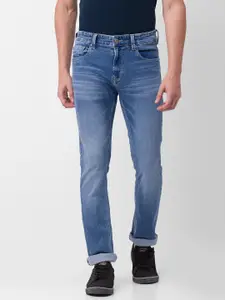 SPYKAR Men Straight Fit Light Fade Stretchable Jeans